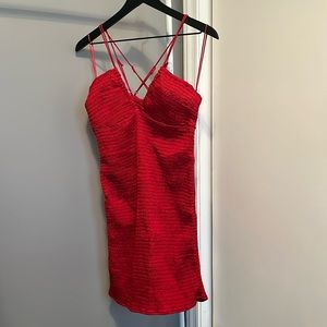 Red Free People dress size medium